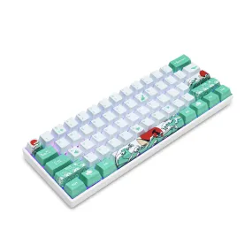 123 Keys Coral Sea Keycaps Set Dye Sublimation PBT OEM Keycap For Ikbc Cherry MX Annie for 61/64/84/87/104/108 Mechanical Keyboard