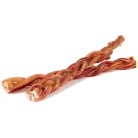 12" Braided Bully Sticks for Large & Extra Large Dogs