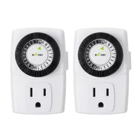 2-Pack/4-Pack 24-Hour Mechanical Outlet Timer BN-LINK