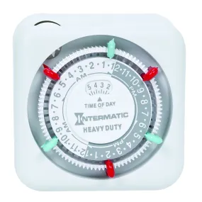 24-Hour Heavy-Duty Indoor Mechanical Plug-In Timer