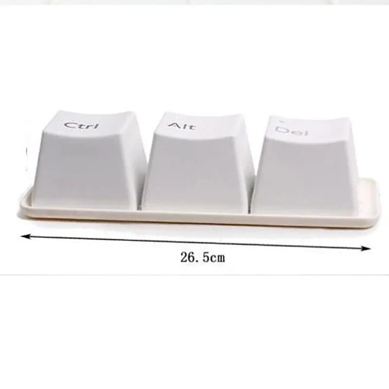 3pcs/Set Ctrl ALT DEL Keyboard  Tea Cup Container