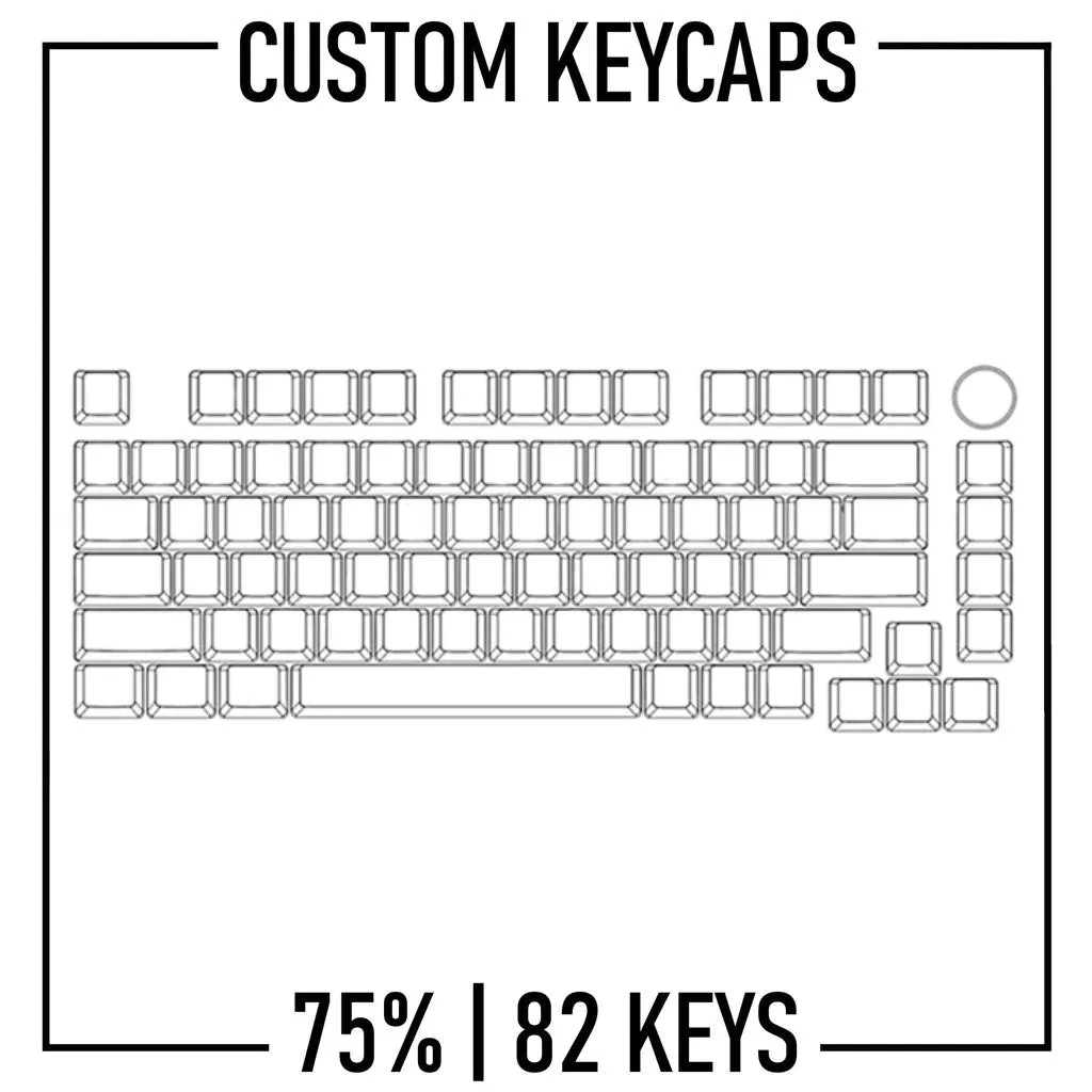 75% Custom Keycaps Set ( ANSI | 82 Keys )