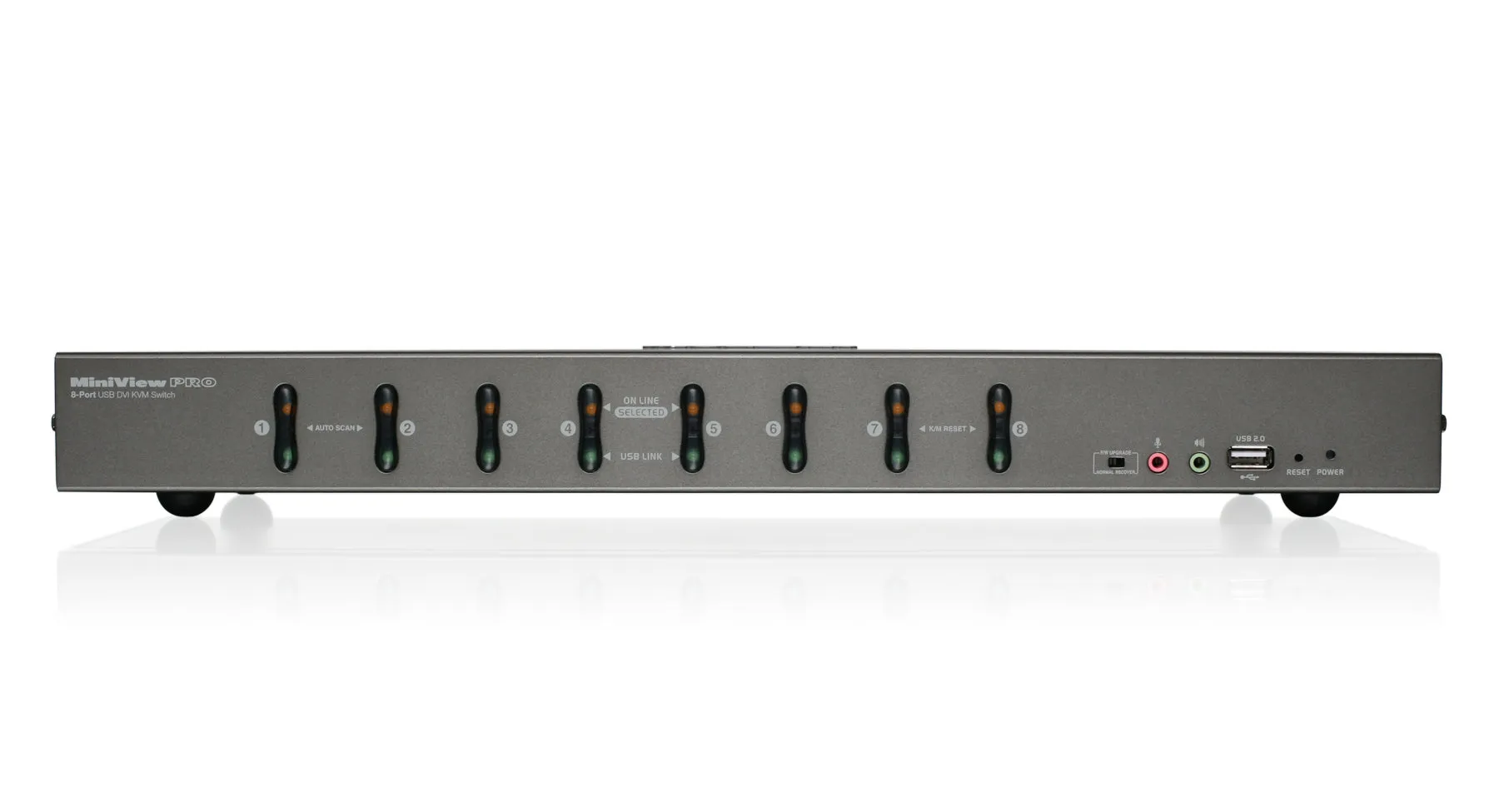 8-Port DVI KVMP switch with VGA support (TAA Compliant)