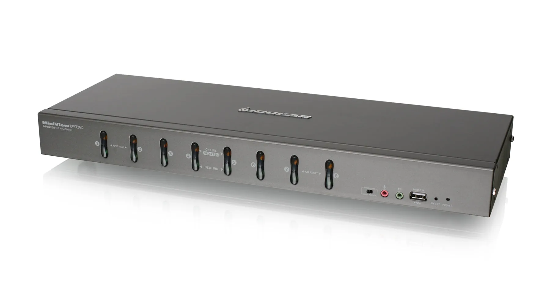 8-Port DVI KVMP switch with VGA support (TAA Compliant)