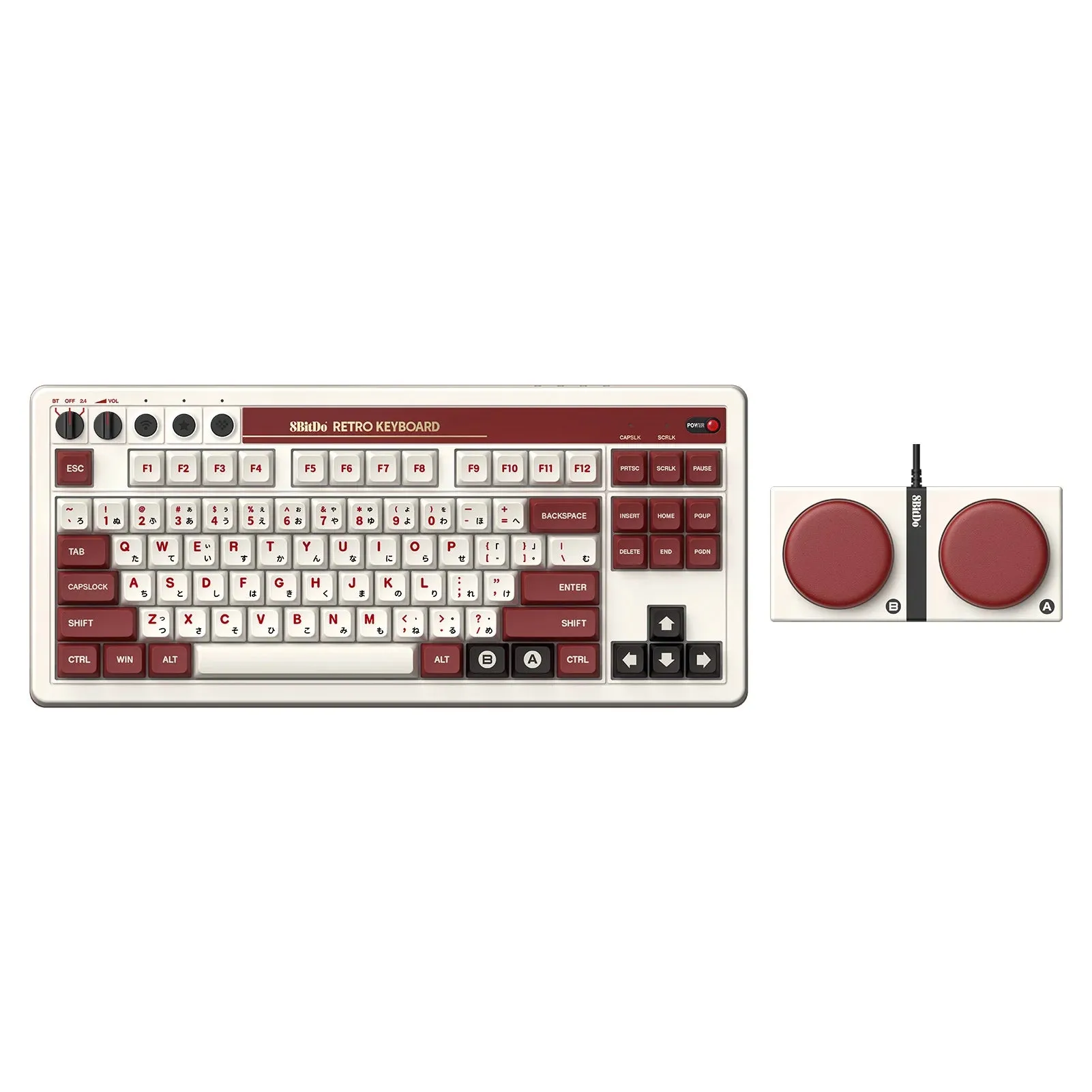 8Bitdo Retro Mechanical Keyboard: Bluetooth/2.4G/USB-C Gaming Keyboards for Windows and Android