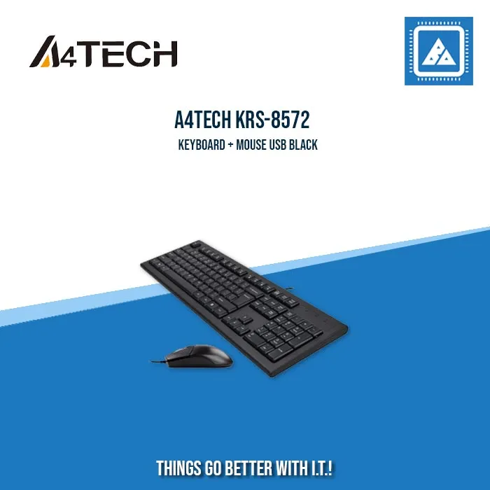 A4TECH KRS-8572 KEYBOARD   MOUSE USB BLACK