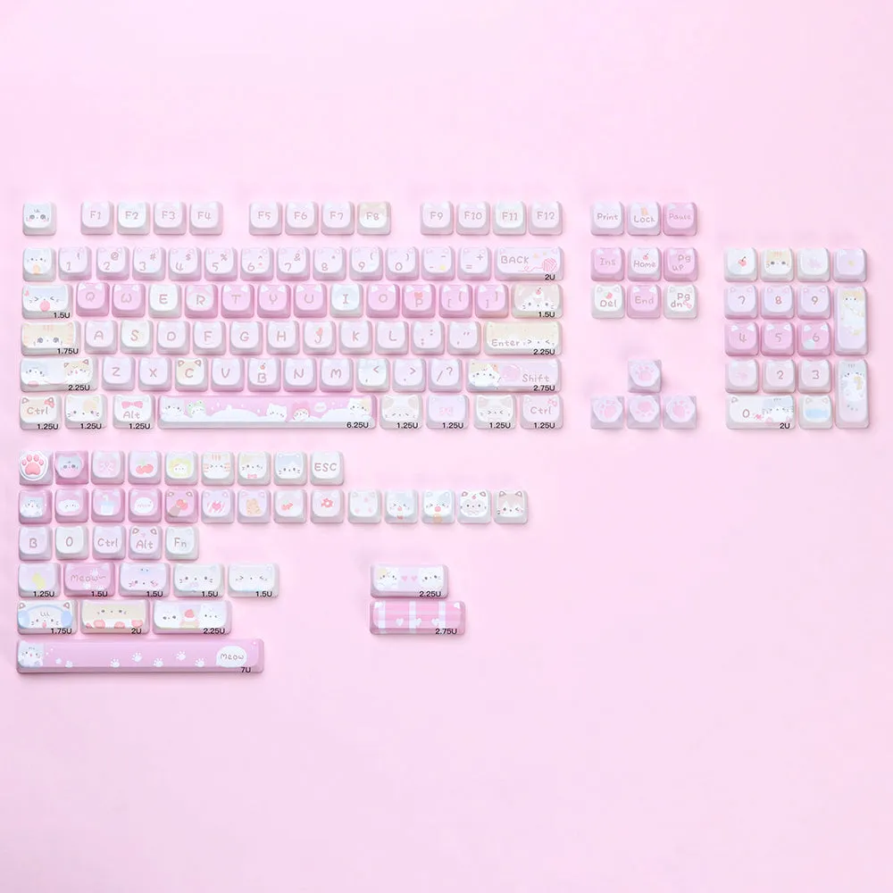 ACGAM x Maorbeng Meow Squad MAO Profile Keycap Set 141 Keys