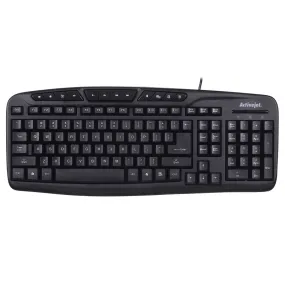 Activejet K-3113 Keyboard Wired Membrane (Usb 2.0; (Us); Black) 432 X 174 X 24 Mm