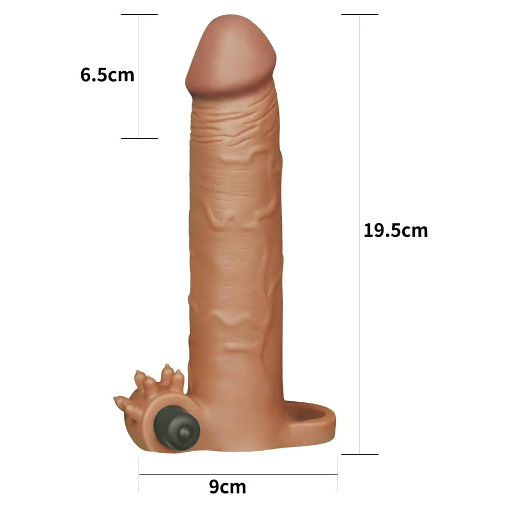 Add 3" Pleasure X Tender Vibrating Penis Sleeve