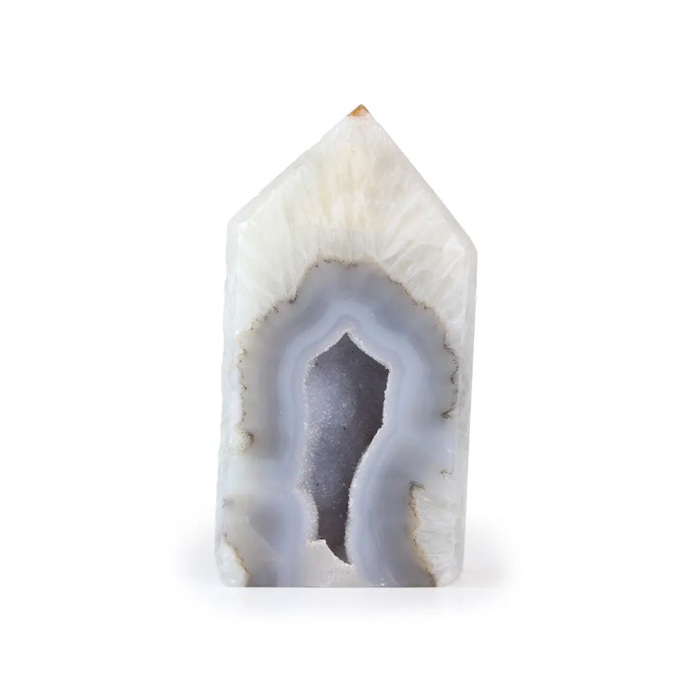 Agate Geode Point