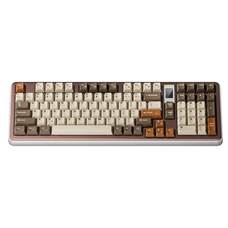 AJAZZ AC100 LCD Aluminium Alloy Mechanical Keyboard