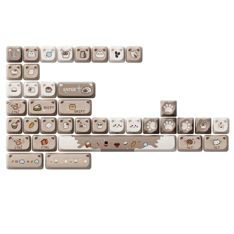 Akko Siamese Cat Keycap Set MAO Profile 142 keys