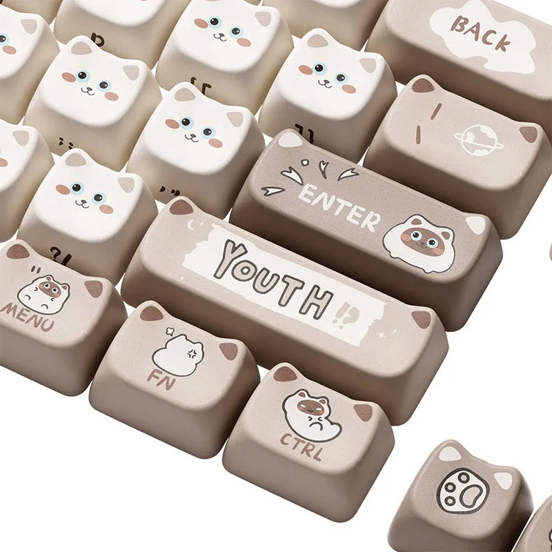 Akko Siamese Cat Keycap Set MAO Profile 142 keys