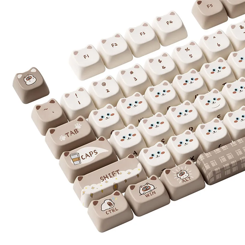 Akko Siamese Cat Keycap Set MAO Profile 142 keys