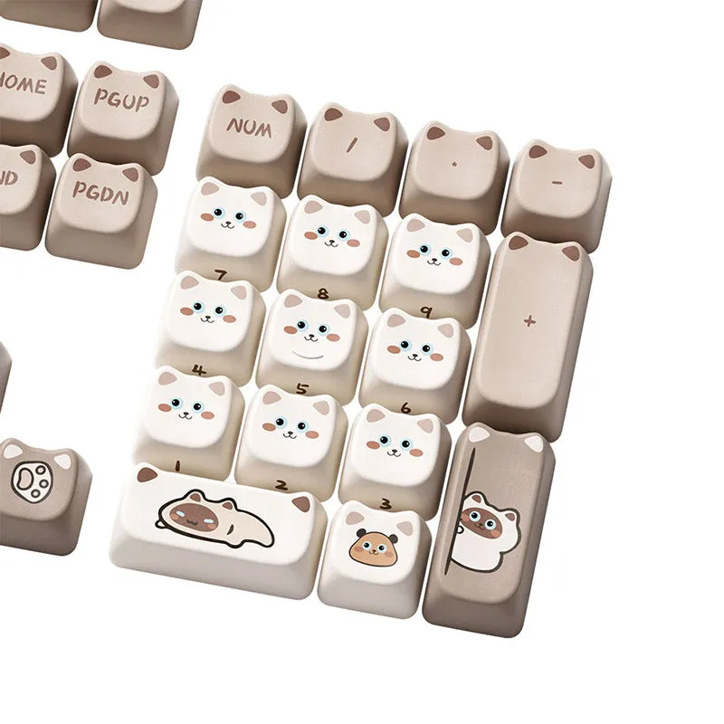 Akko Siamese Cat Keycap Set MAO Profile 142 keys