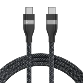 Anker Cable USB C To USB C, 3M, 240Watts, Upcycled Braided, Black