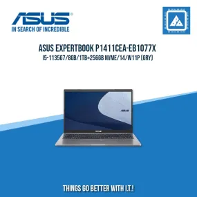 ASUS EXPERTBOOK P1411CEA-EB1077X I5-1135G7/8GB/1TB 256GB NVME | BEST FOR STUDENTS AND FREELANCERS LAPTOP