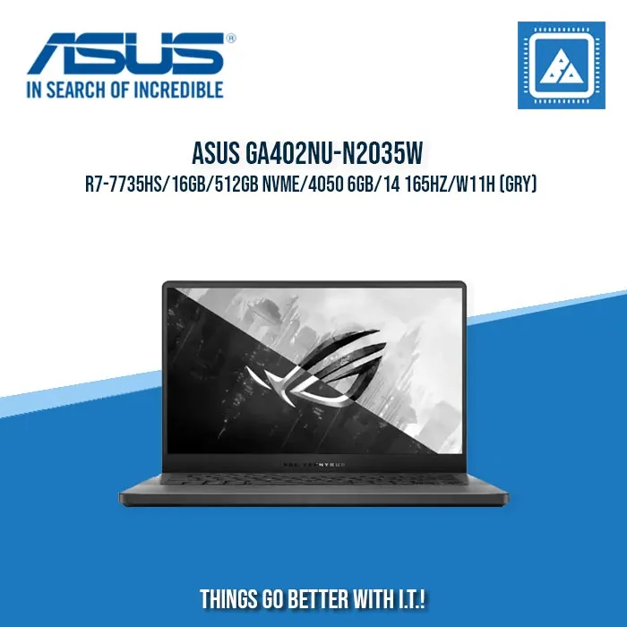 ASUS ROG ZEPHYRUS G14 GA402NU-N2035W R7-7735HS/16GB/512GB NVME/4050 6GB | BEST FOR GAMING AND AUTOCAD LAPTOP