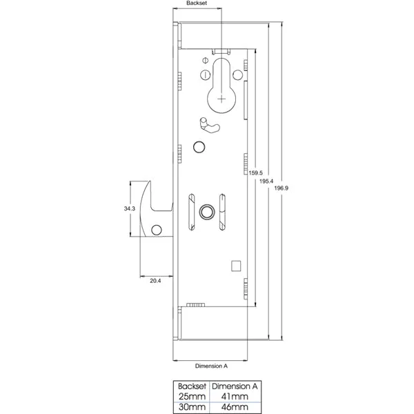 Axim LK-1800 Series Europrofile Hooklock