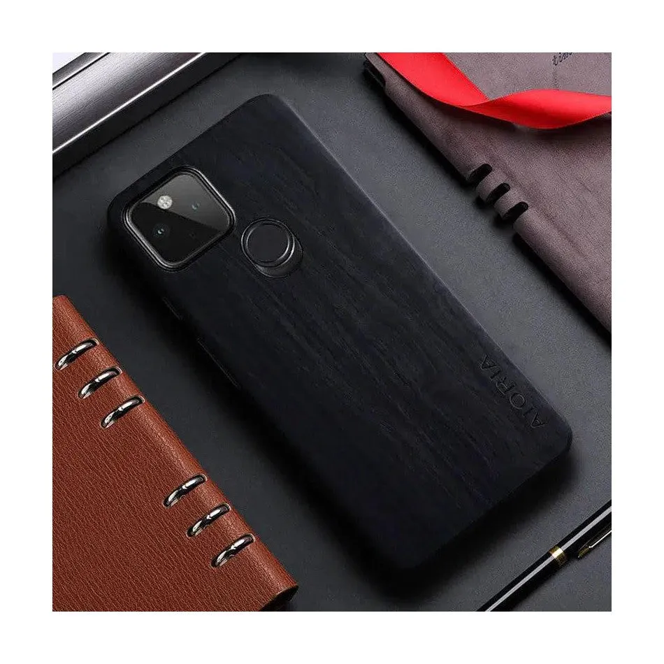 Bamboo Wood Pattern Case For Google Pixel 4XL - Black