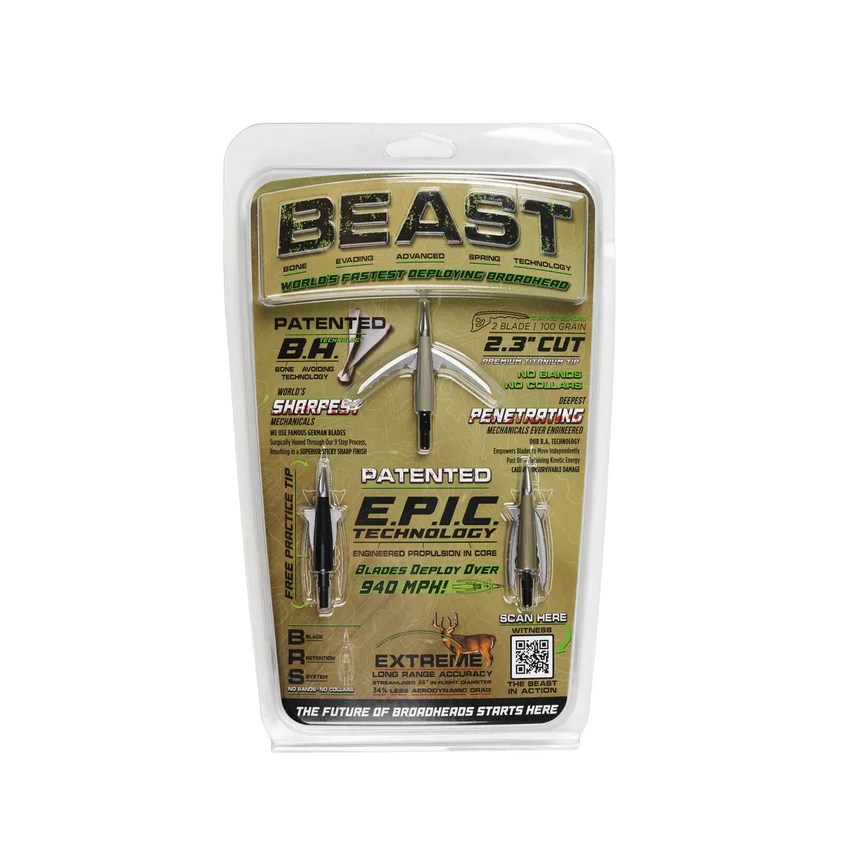 Beast Broadheads Archery - 2 pack   Practice Tip