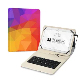 Bluetooth Keyboard with Support for Tablet Subblim SUBKT1-USB053 Printed Spanish Qwerty QWERTY