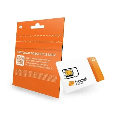 Boost Mobile Preloaded SIM Card (5GB) Data 3 Month