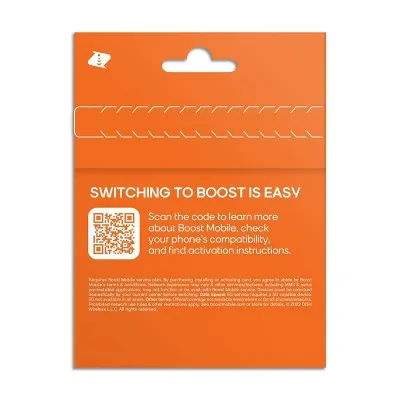 Boost Mobile Preloaded SIM Card (5GB) Data 3 Month