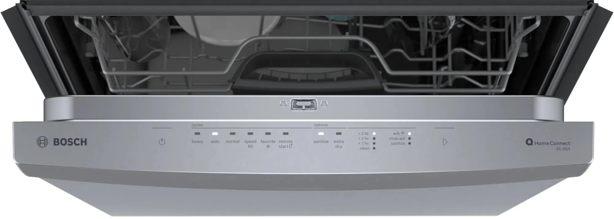 Bosch - 46 dBA Built In Dishwasher in Stainless - SHS53C75N