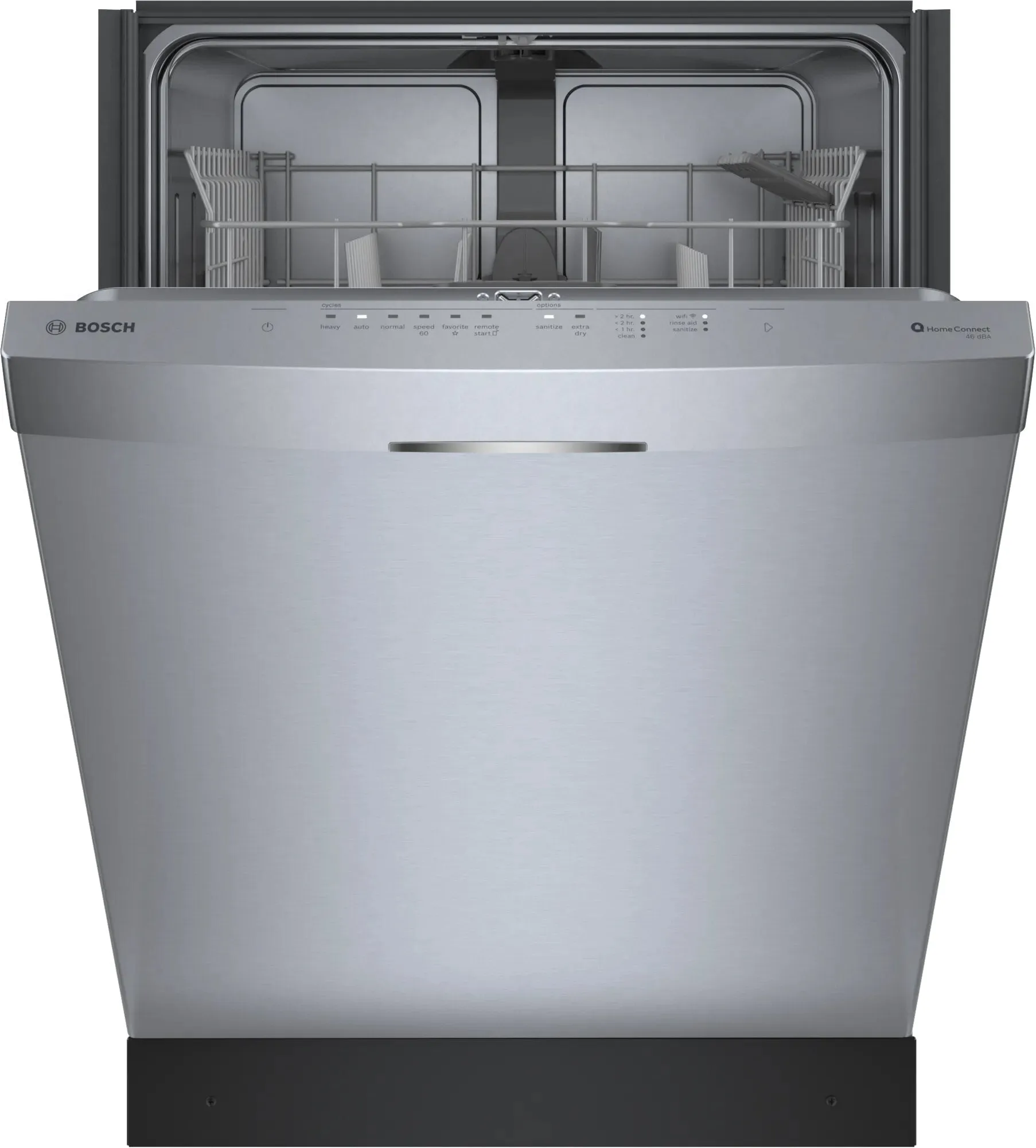 Bosch - 46 dBA Built In Dishwasher in Stainless - SHS53C75N