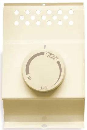 Cadet&reg; Double-pole Baseboard Thermostat, Almond