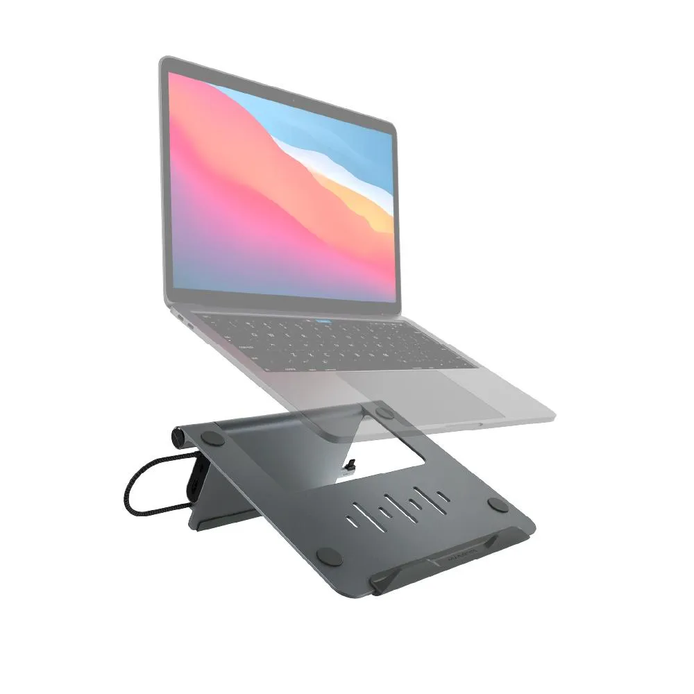 CASA Hub Stand USB-C 5-in-1 Laptop Stand Hub   Roma 256GB USB Type-C / USB 3.1 2 in 1 Flash Drive (Gray)