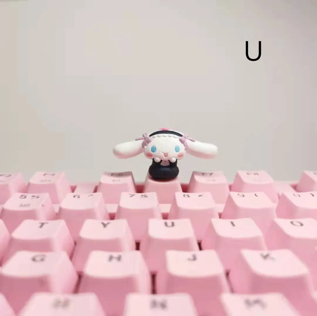 Cinnamoroll Inspired Keyboard Cap Pink and White Base