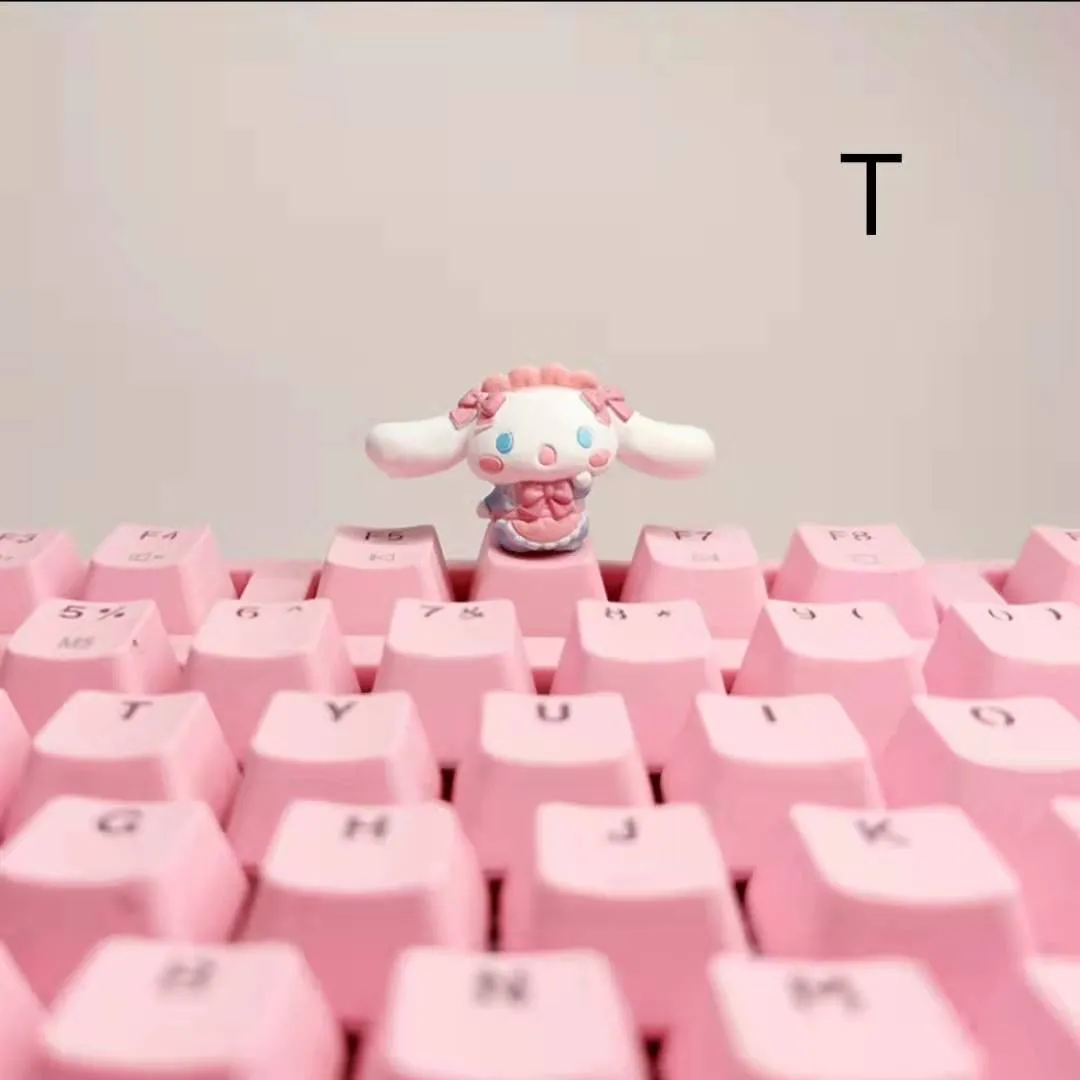 Cinnamoroll Inspired Keyboard Cap Pink and White Base