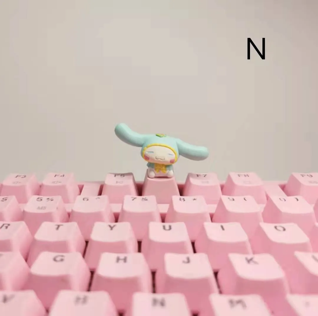 Cinnamoroll Inspired Keyboard Cap Pink and White Base