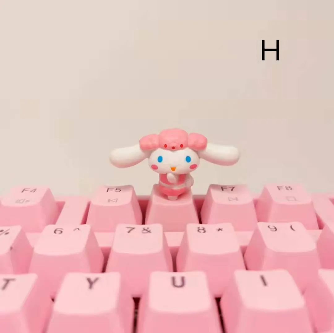 Cinnamoroll Inspired Keyboard Cap Pink and White Base