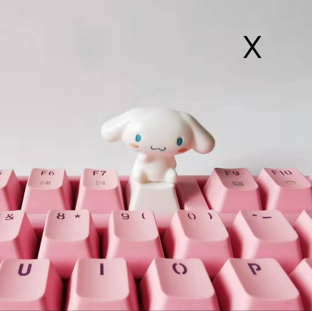 Cinnamoroll Inspired Keyboard Cap Pink and White Base