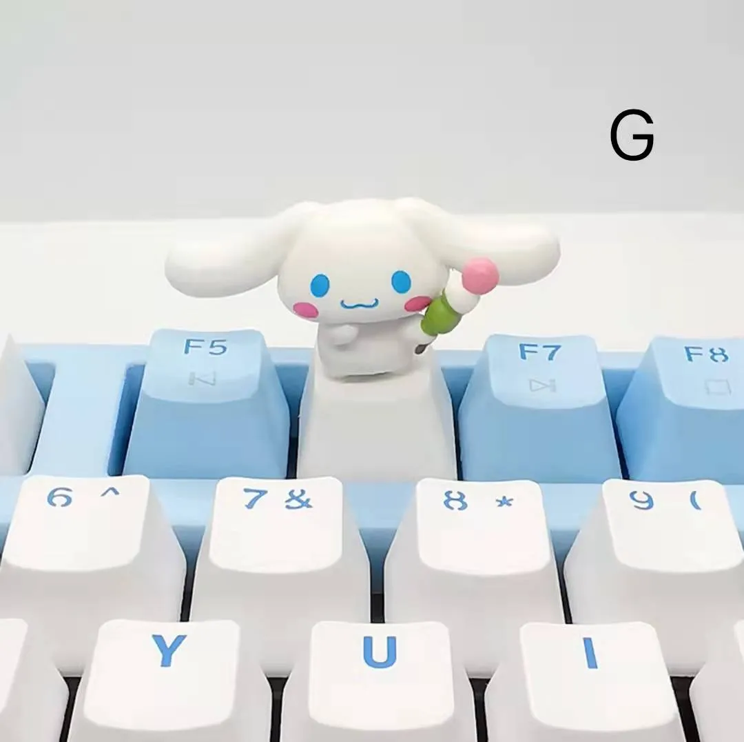 Cinnamoroll Inspired Keyboard Cap Pink and White Base