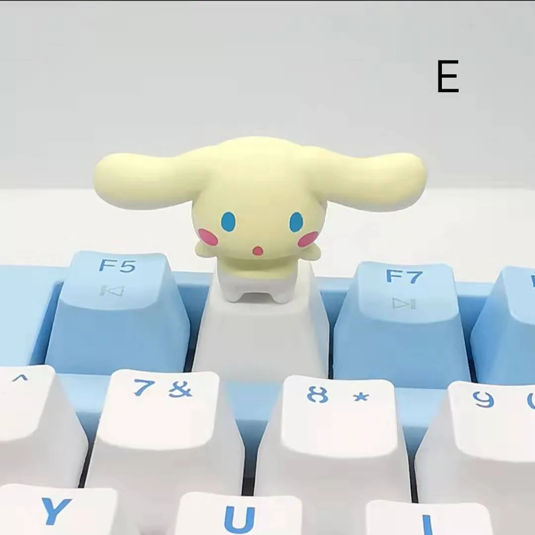 Cinnamoroll Inspired Keyboard Cap Pink and White Base