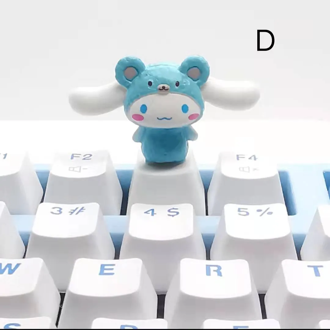 Cinnamoroll Inspired Keyboard Cap Pink and White Base