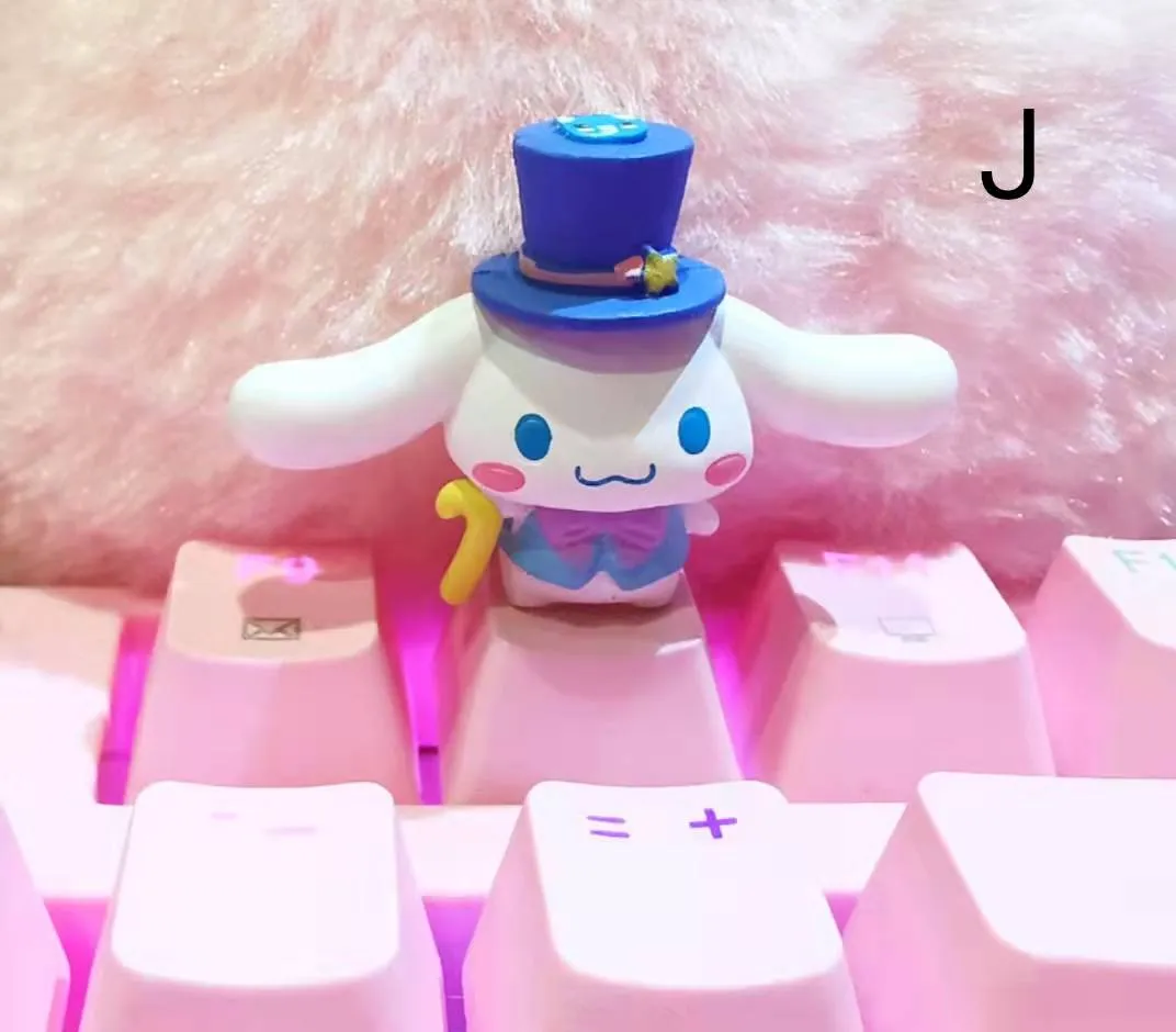 Cinnamoroll Inspired Keyboard Cap Pink and White Base