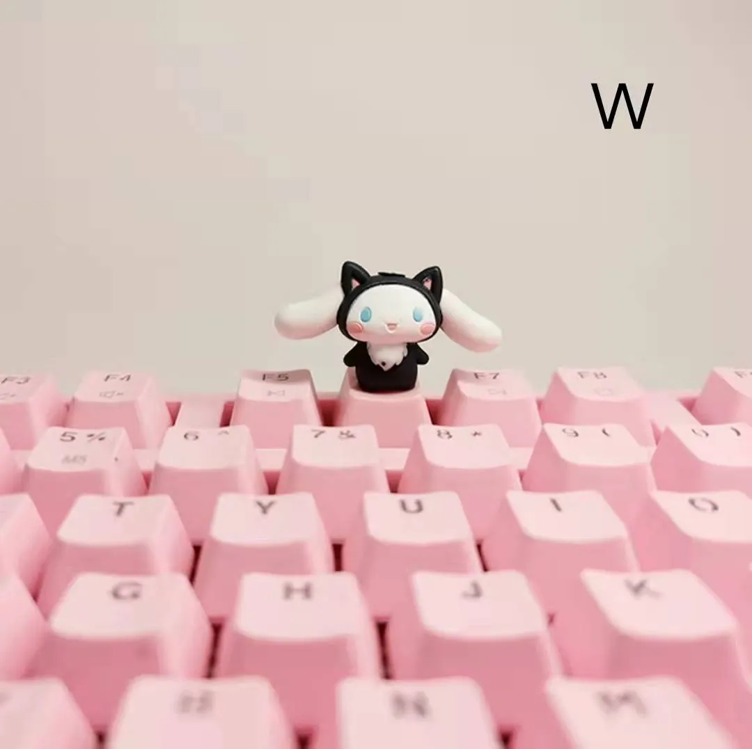 Cinnamoroll Inspired Keyboard Cap Pink and White Base