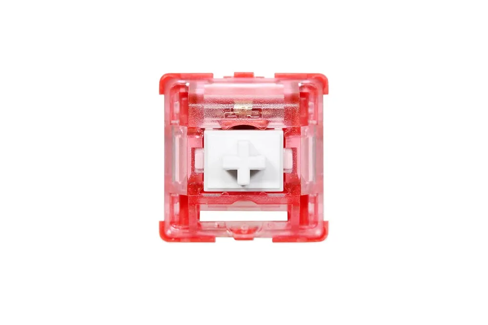 CIY Red Lotus Switch Linear 45g Clear Red Top Switch mx stem switch for mechanical keyboard 50m Factory Stem Lubed PC Nylon POK