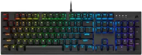 Corsair Keyboard K60 RGB Pro Low Profile Mechanical Gaming Keyboard - Cherry MX Low Profile Speed Mechanical Keyswitches – Slim and Streamlined Durable Aluminum Frame - Customizable Per-Key RGB Backlighting