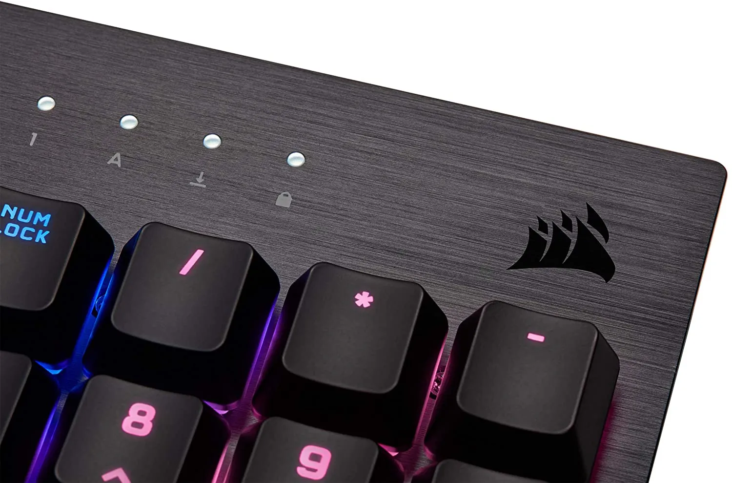 Corsair Keyboard K60 RGB Pro Low Profile Mechanical Gaming Keyboard - Cherry MX Low Profile Speed Mechanical Keyswitches – Slim and Streamlined Durable Aluminum Frame - Customizable Per-Key RGB Backlighting