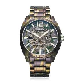 Courage. Skeleton Dial. Purple Camo Bracelet. SG-2803-33