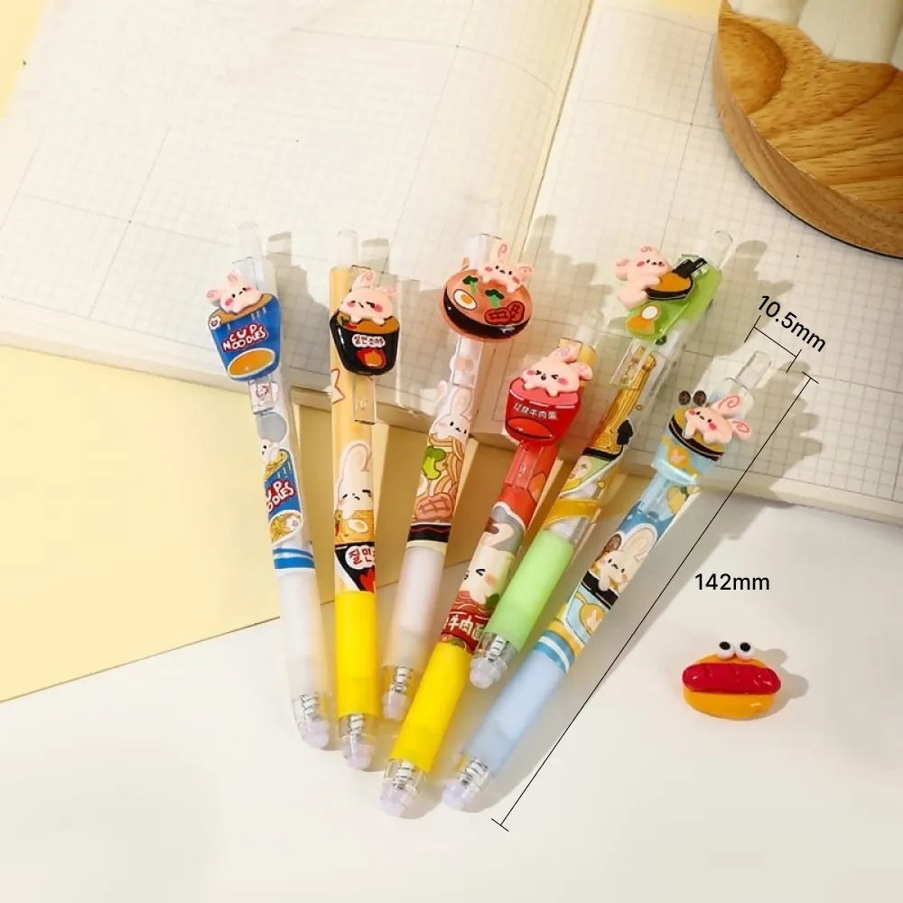 Cup And Noodles Theme Erasable Mechanical Pen (Pack Of 2)