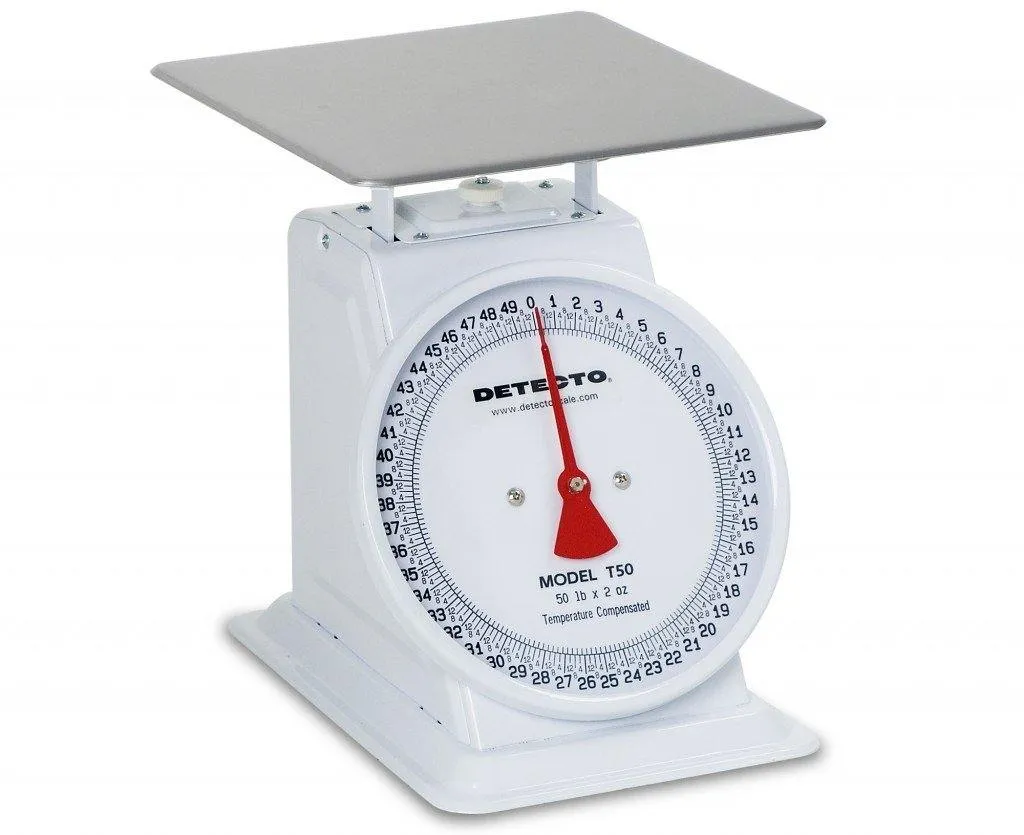 Detecto T Series 8 inch Toploading Dial Scale - T10