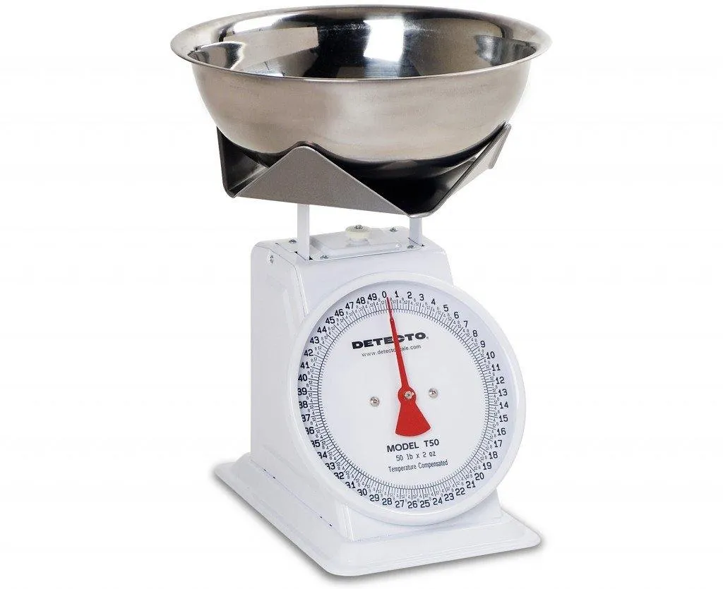 Detecto T Series 8 inch Toploading Dial Scale - T25B