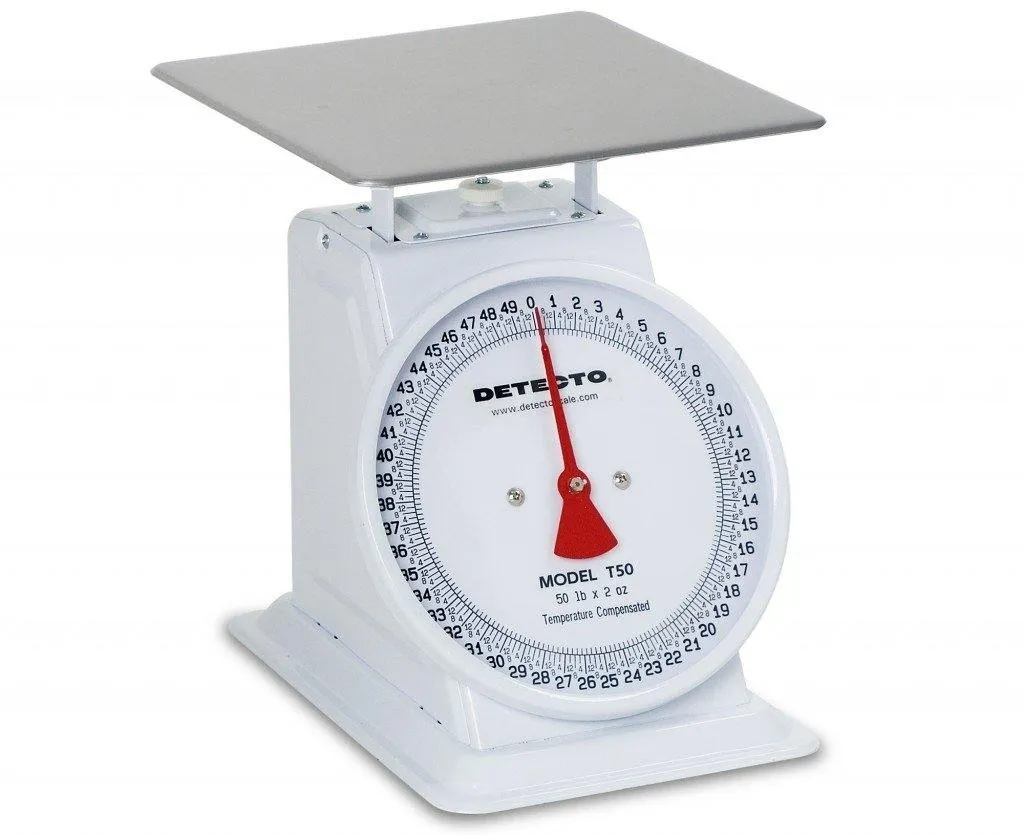 Detecto T Series 8 inch Toploading Dial Scale - T2